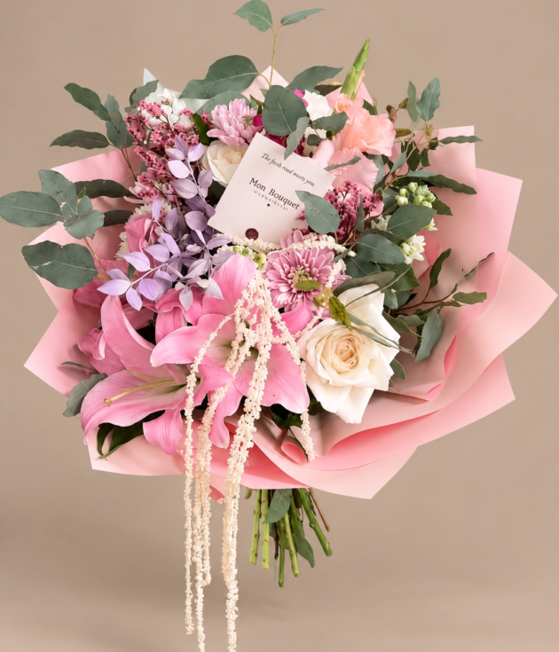 Bouquet en main Lune